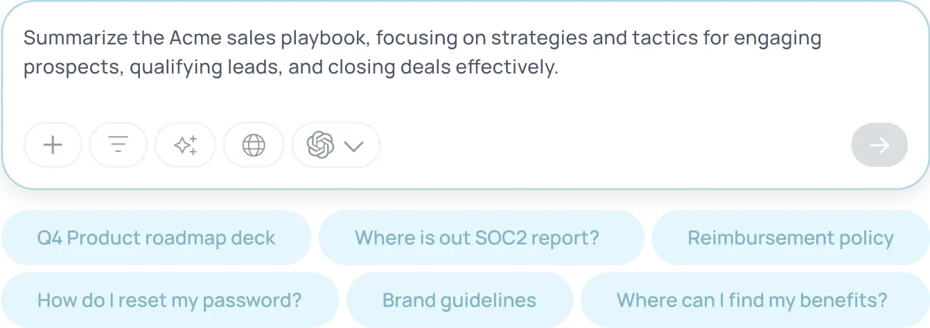 Enterprise search search bar